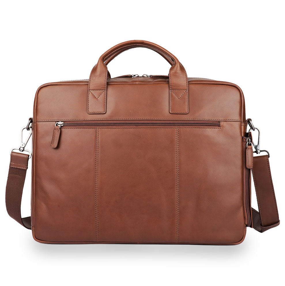 Gentlemen's Laptoptasche mit Anti-Rutsch-Gurt und Trolley-Slot
