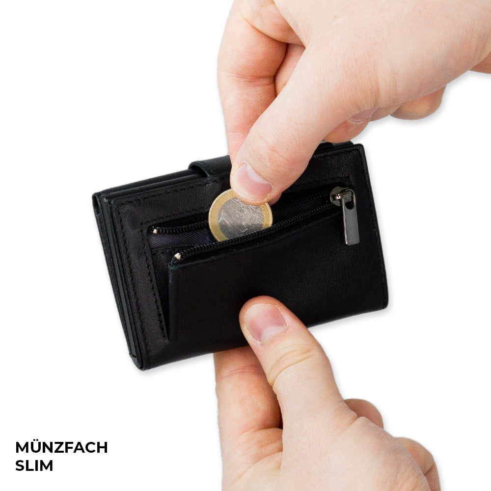 Gentlemen's x BRAUN BÜFFEL Cardholder Dünner Geldbeutel mit